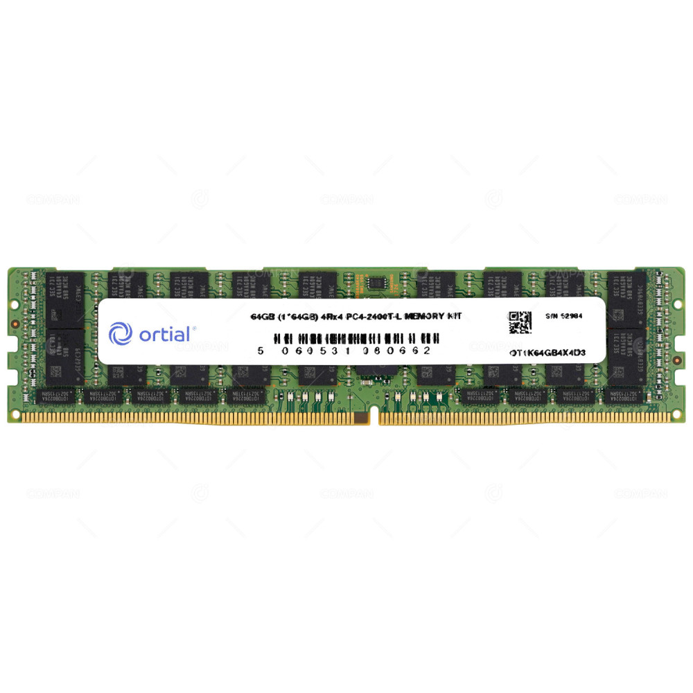 OT1K64GB4X4D3 ORTIAL 64GB PC4-2400T-L 4DRX4 DDR4 2400MHZ SERVER MEMORY -